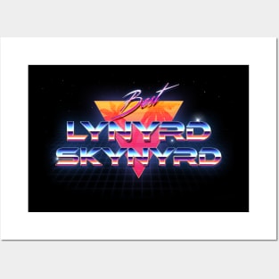 Lynyrd Skynyrd Retro Crome Art Posters and Art